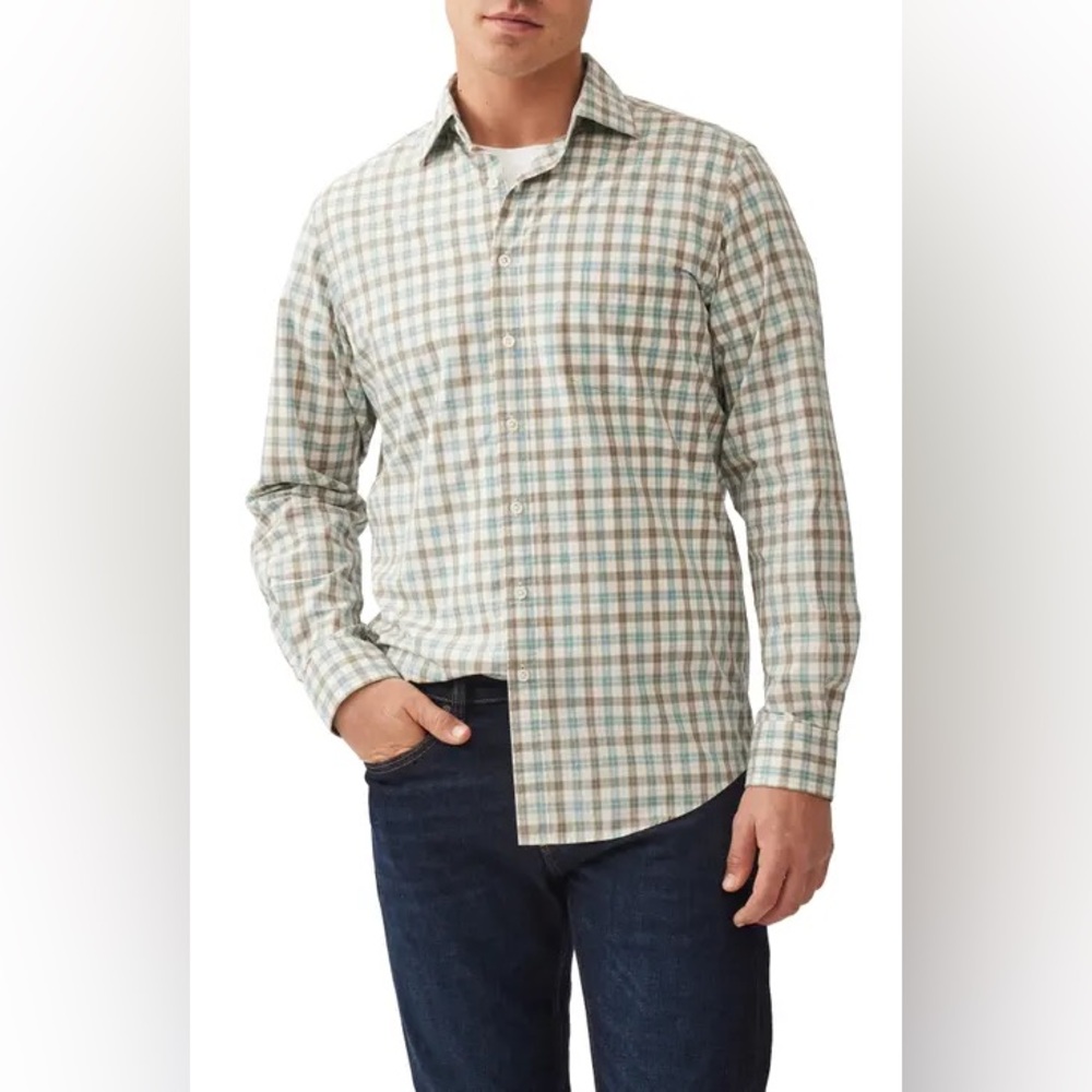 •new• NORDSTROM Men’s Trim Fit Plaid Buttondown